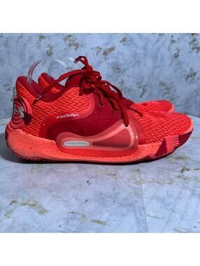 Under Armour Anatomix Spawn 2 Mens Sz 10.5 Basketball Shoes Red Athletic Sneaker